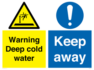 Warning Deep cold water Keep away